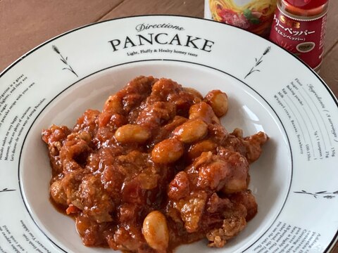 大豆と豚肉のトマト煮~材料シンプルでおいしい❣️